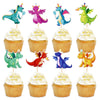 Ercadio 24 Pack Dragon Cupcake Toppers Lovely Dragon Cake Picks Lovely Dragon Cupcake Topper Dragon Cupcake Toppers Picks For Dr