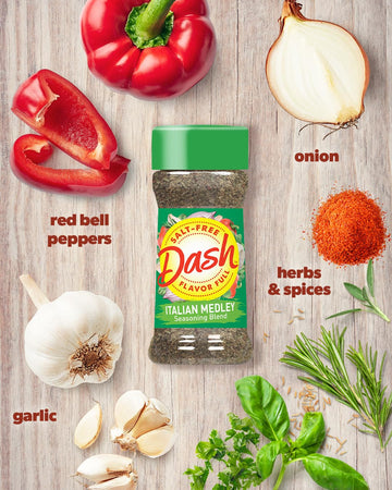 Dash Salt-Free Seasoning Blend, Italian Medley, 2 Ounce (Pack Of 8)