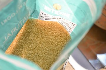 Akenton Natural Raw Cane Sugar, 5 Pound Resealable Bag | 100% Natural, Unprocessed, Unbleached, Unrefined Sugar | Gluten-Free, V