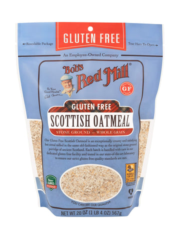 Bob's Red Mill Gluten Free Scottish Oatmeal, 20-ounce (Pack of 4)