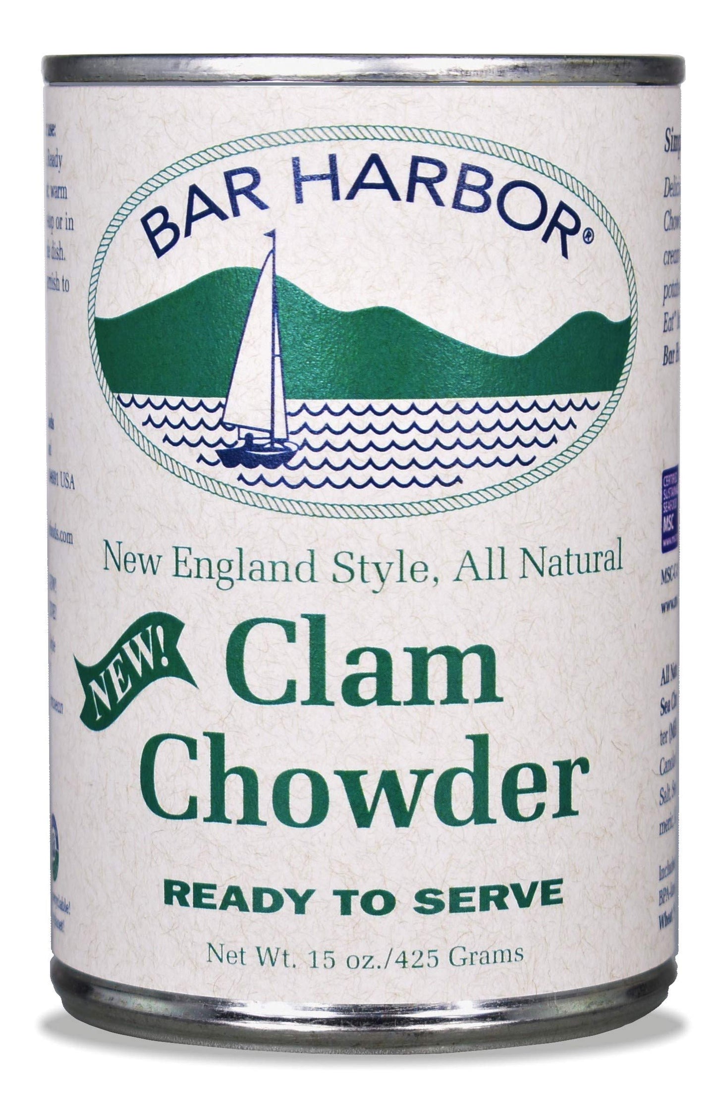 Bar Harbor New England Clam Chowder, 90 Ounce (Pack Of 6)