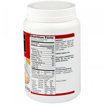ProtiDIET Instant Oatmeal Mix (7 Pouches), Simply Add Water, No Sugar Meal Replacement, No Trans Fat, 15G Protein, 90 Calories (