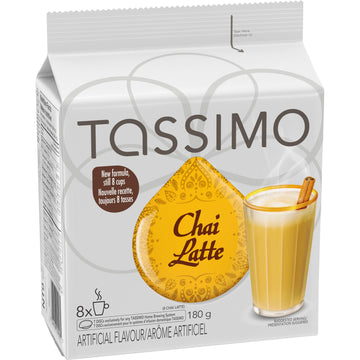 Tassimo Chai Latte T-Discs, Makes 8 Cups, 180 Grams