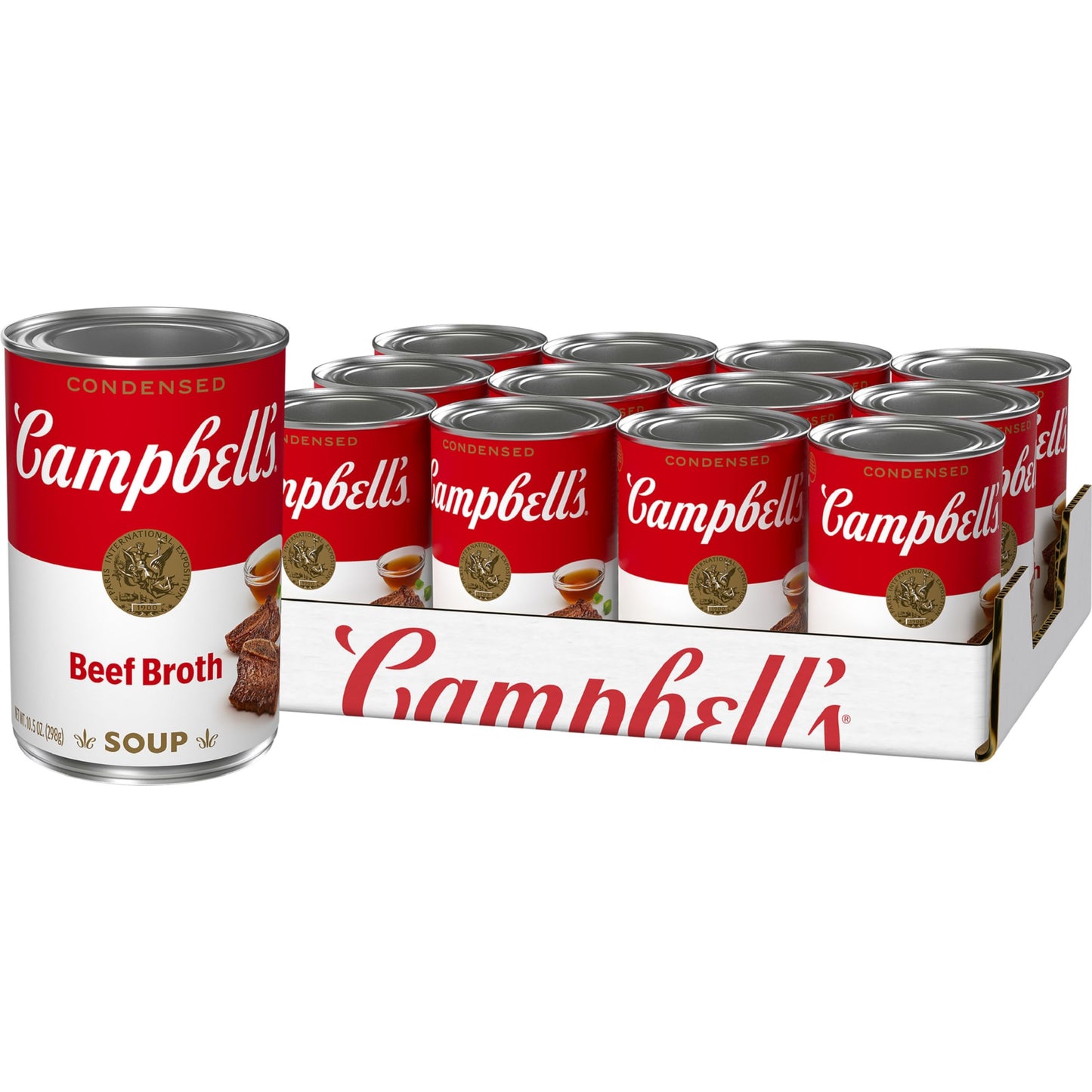 Campbell'S Condensed Beef Broth, 10.5 Ounce Can (Case Of 12)