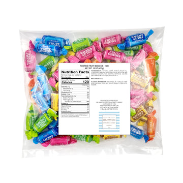 Tootsie Roll Fruit Chews 1lb Bulk Bag (Approx. 70 Pieces) Taffy Candy Assorted Fruit Indvidually Wrapped Candy