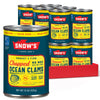Snow's Wild Caught Chopped Clams Canned, 15 oz Can (Pack of 12) - 4g Protein Per Serving - Gluten Free, Keto Friendly, 99% Fat F
