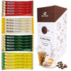 CUTIE MANGO Instant Coffee Mix Packets Single Serve - Korean Variety Coffee Sampler 20 Sticks of 4 Different Flavors, Maxim Whit