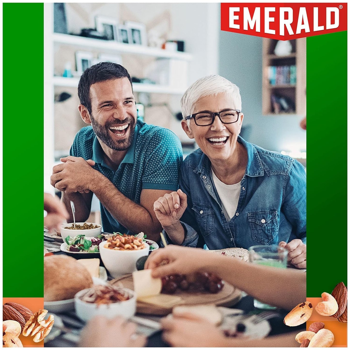 Emerald Nuts, Deluxe Mixed Nuts, 5 Oz, Resealable Bag (Pack Of 3)