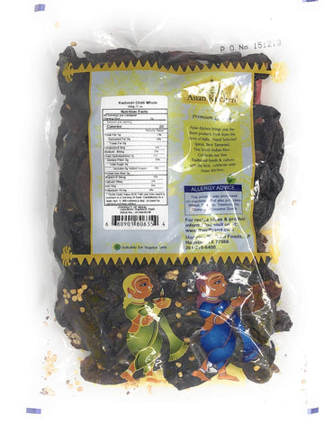 Rani Brand Kashmiri Chilli Whole - Low Heat Indian Chilli, 7oz (200g), Vegan, Gluten Friendly, Non-GMO, Indian Origin