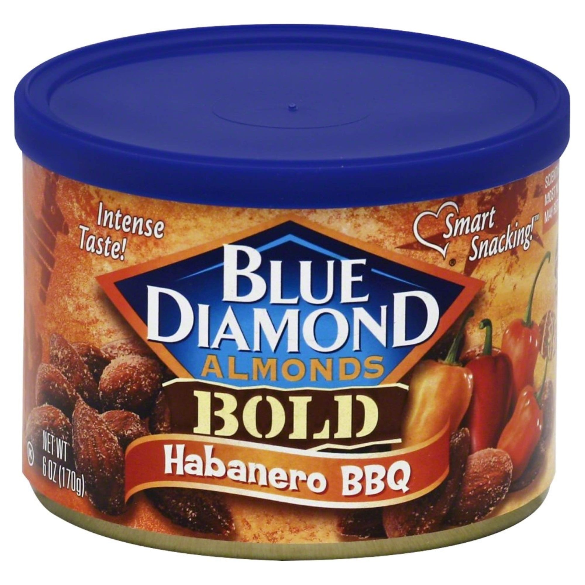 Blue Diamond Almonds, Bold Habanero Bbq, 6 Ounce