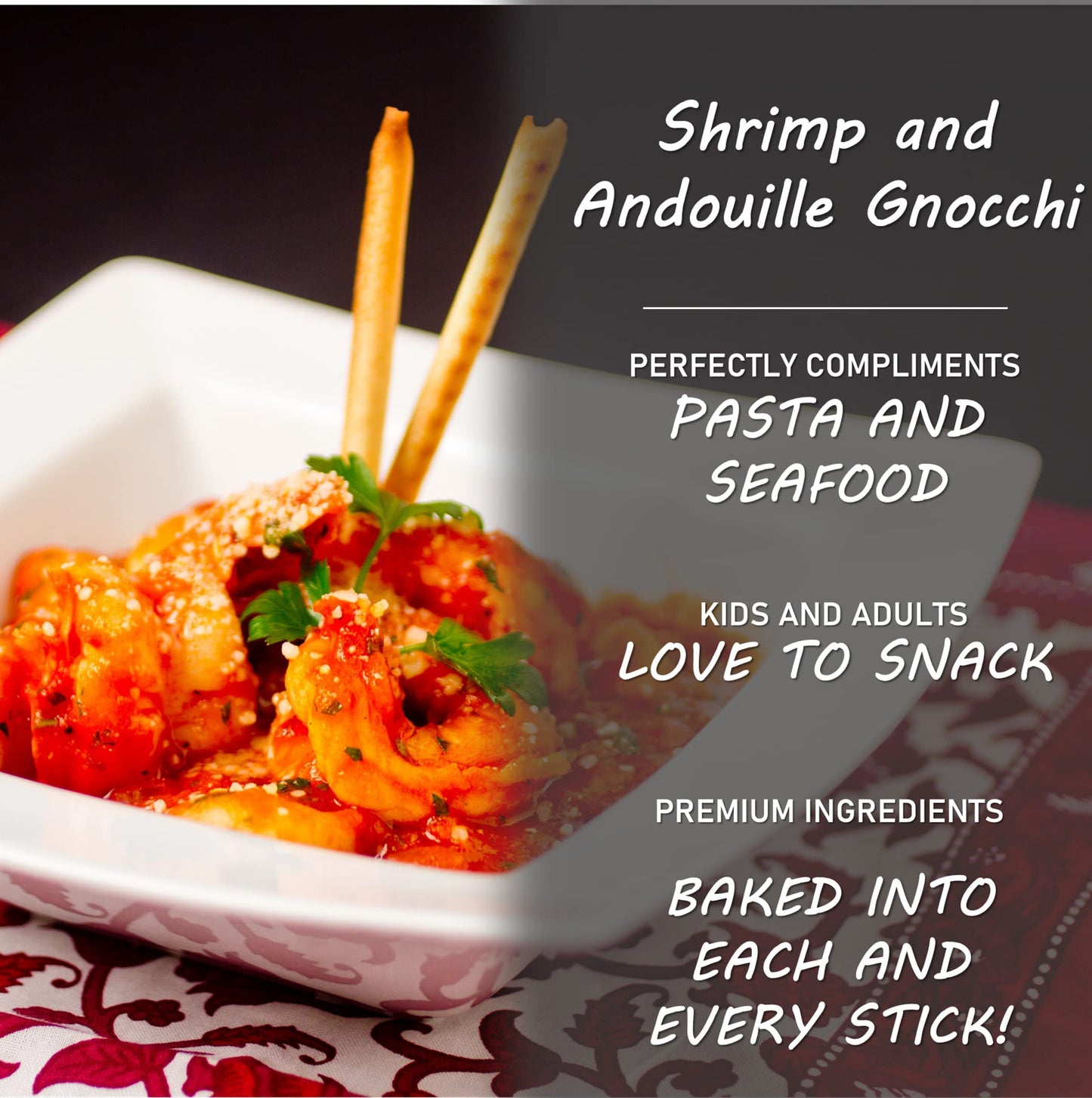 7 Seas Alessi Bread Sticks Garlic, 4.4 oz