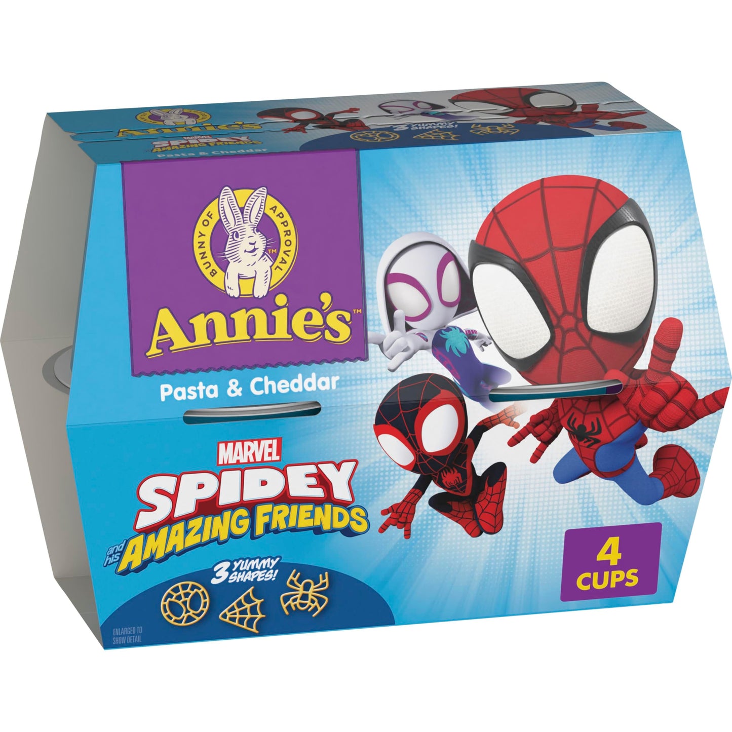 Annie's Marvel Spidey and His Amazing Friends Macaroni and Cheese, Microwavable Pasta and Cheddar, 4 Cups, 7.48 oz