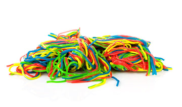 Yupik Licorice Laces, 2.2 Lb, Multicolored, Sweet Flavor, Chewy, Spaghetti-Like Candy, Fun Treat, Delicious Snack, Ideal For Gif