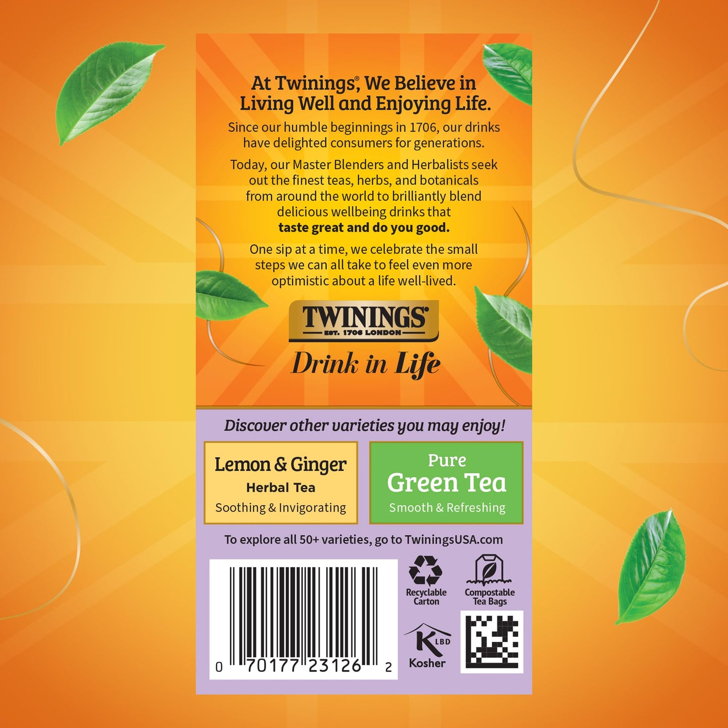 Twinings Wild Berries Herbal Tea Bags, Caffeine-Free, 20 Count (Pack of 6), Enjoy Hot or Iced, Model 539947-08464