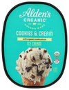 Aldens, Organic Cookies & Cream Ice Cream, 48 oz (Frozen)