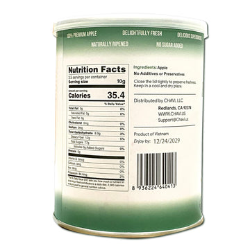 Chavi Freeze-Dried Apple | Healthy Superfood | No Added Sugars Or Preservatives | Non-Gmo, Vegan, Gluten-Free | Long Shelf Life