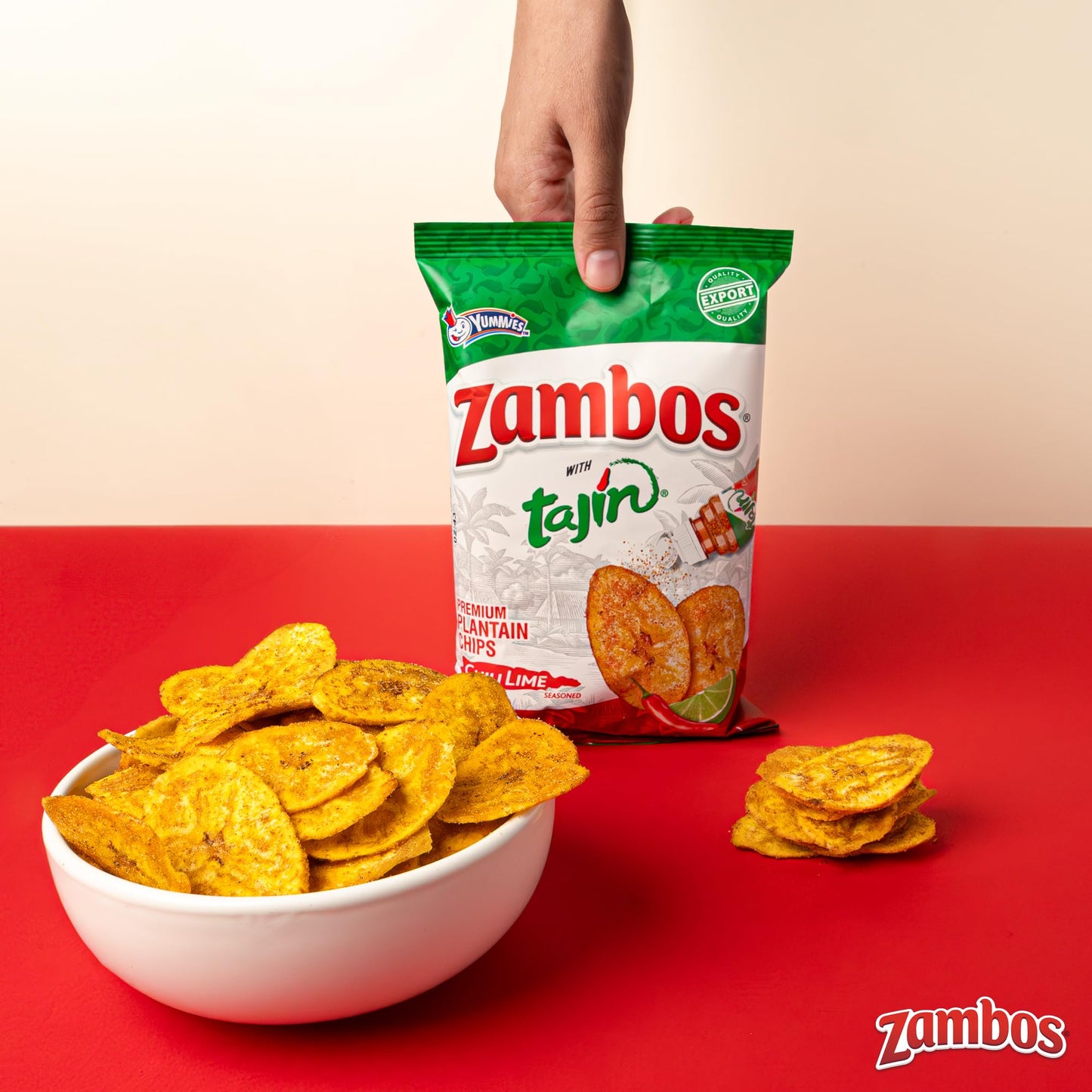 Zambos Plantain Chips with Taj n Seasoning, 4.9 oz (Pack of 12)