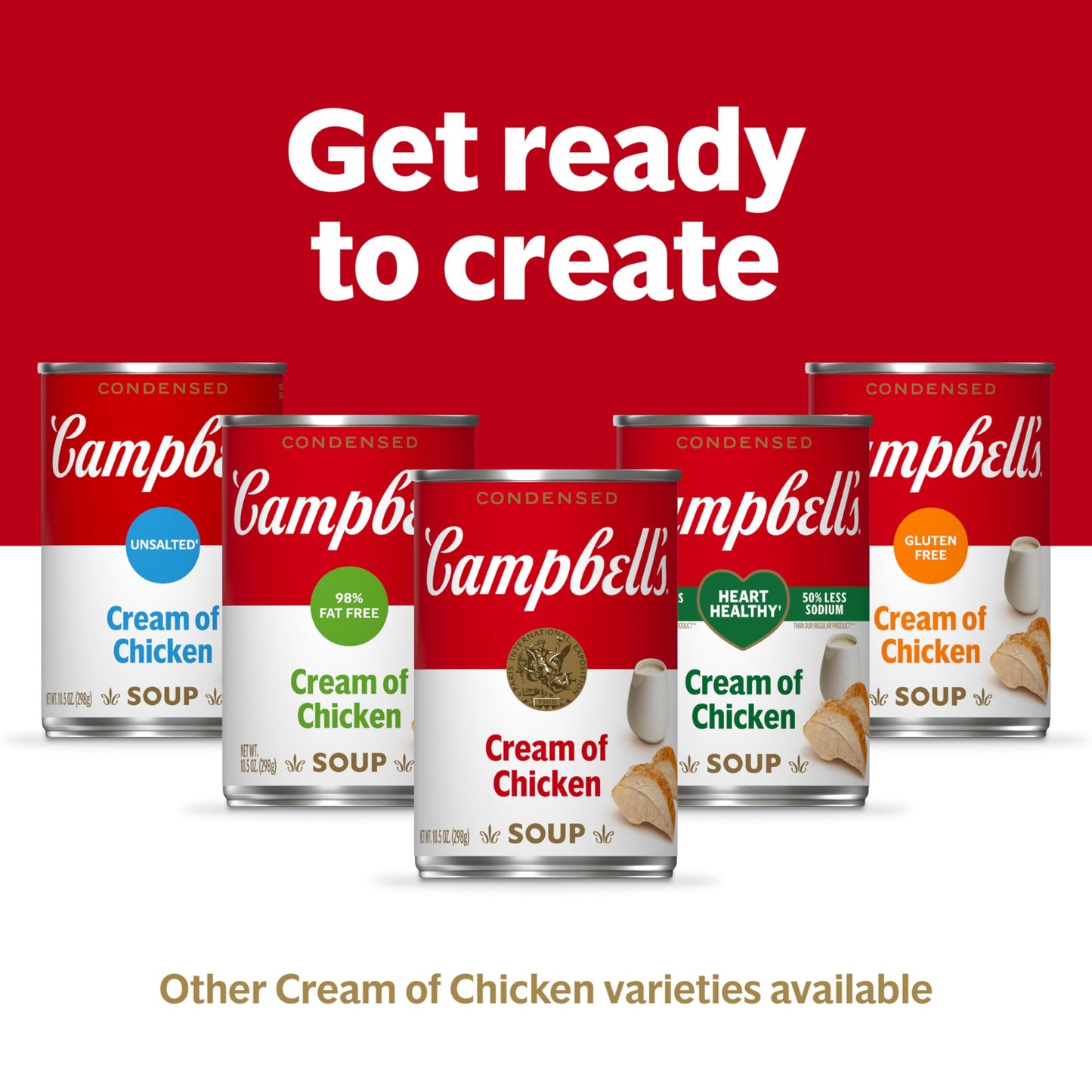 Campbells Cream of Chicken Soup, 10.5 Ounce Can, Pack of 48