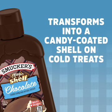 Smucker'S Magic Shell Chocolate Fudge Flavored Ice Cream Topping, 7.25 Ounces (Pack Of 8)