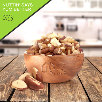 Nut Cravings - Raw Broken Brazil Nuts, Unsalted, No Shell, Whole, (32Oz - 2 Lb) Bulk Nuts Packed Fresh In Resealable Bag - Koshe