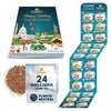 BREWIX, Tea Advent Calendar 2024 | 24 Loose Leaf Teas - Luxury Gift Box | Selection of 24 Delightful Black/Green Teas and Infusi