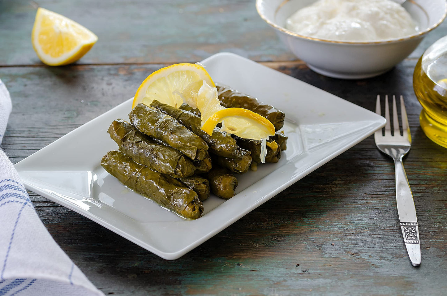 Kontos Dolmas Stuffed Grape Leaves - Ready to Eat, 4lbs Bulk, Vegan Snacks for Mezze Platter & Charcuterie Board, Kosher