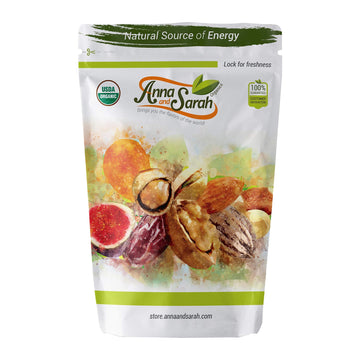 Anna and Sarah Organic Medjool Dates, 1 lb Bag, No Sugar Added, Natural Sweetness, Resalable Packaging, Healthy Snack