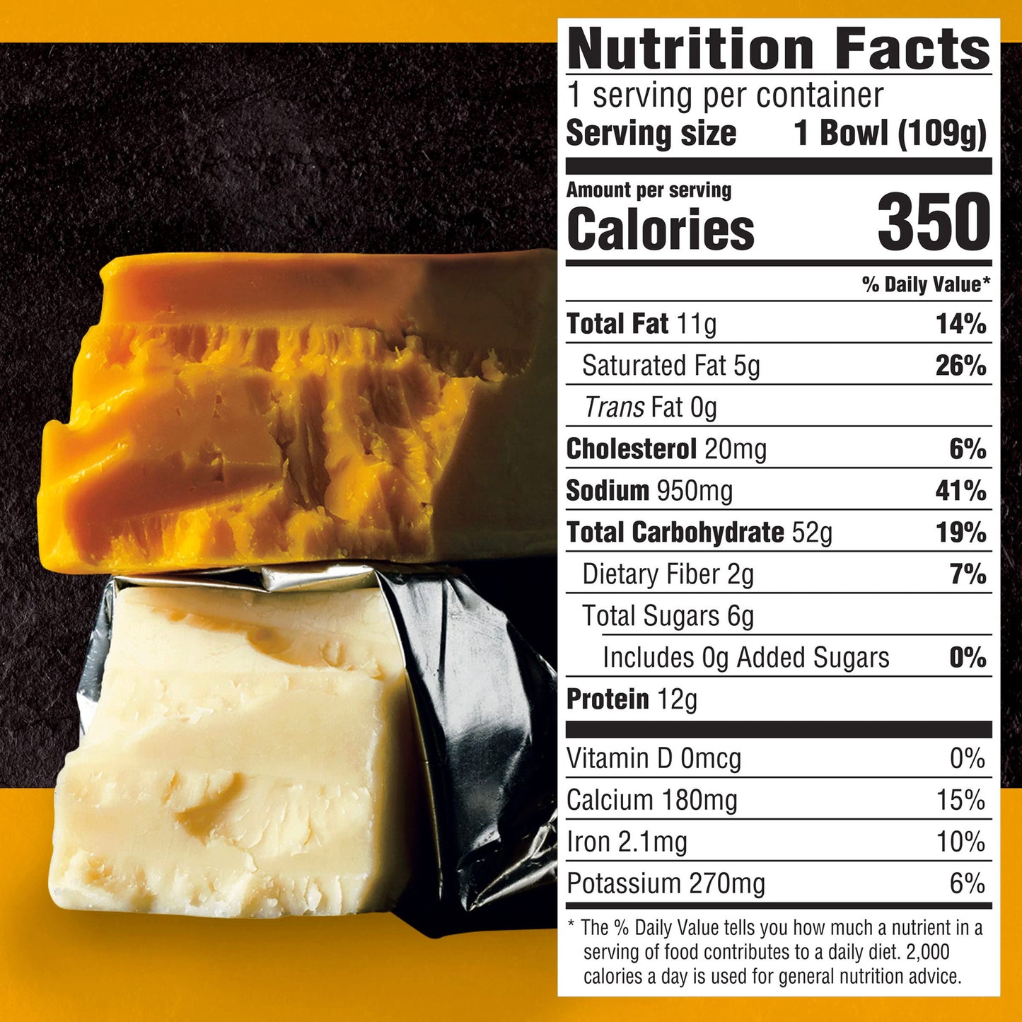 Cracker Barrel Sharp Cheddar Macaroni & Cheese Dinner, 3.8 Oz Bowl