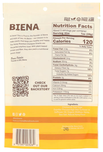 Biena Chickpea Roasted Honey