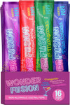 Wonder Fusion Non-Alcoholic Cocktail Freeze Pops Variety Pack - 16 Ice Pops, Includes Margarita, Strawberry Daiquiri, Pina Colada, Cosmopolitan
