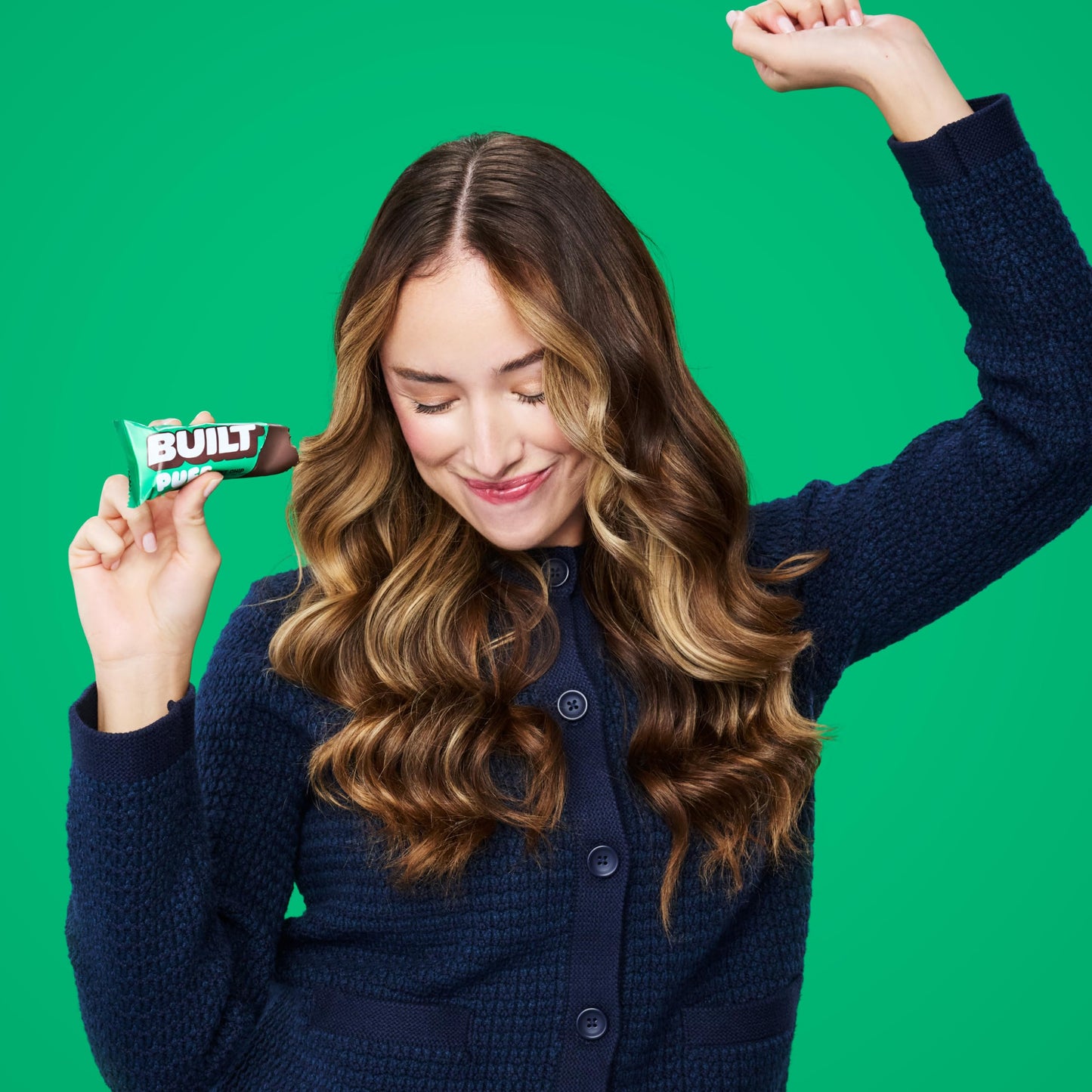 Built Bar, Puff Protein Bars, Mint Chip Puff, 17g Protein Snacks, On-The-Go Bars, Only 140 Calories, 6g Sugar, Collagen, Gluten