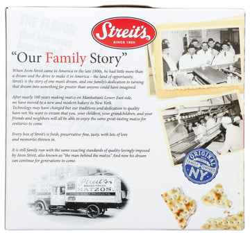 Streits, Matzos Lightly Salted, 11 Ounce