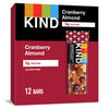 KIND Nut Bars Cranberry Almond Gluten Free Low Sugar 6g Protein 12 Count