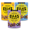 Ellas Flats Minis - Variety Pack (Sesame, Everything, Sweet) - Superfood seed crackers - Just seeds, no fillers - 6g protein, 5g