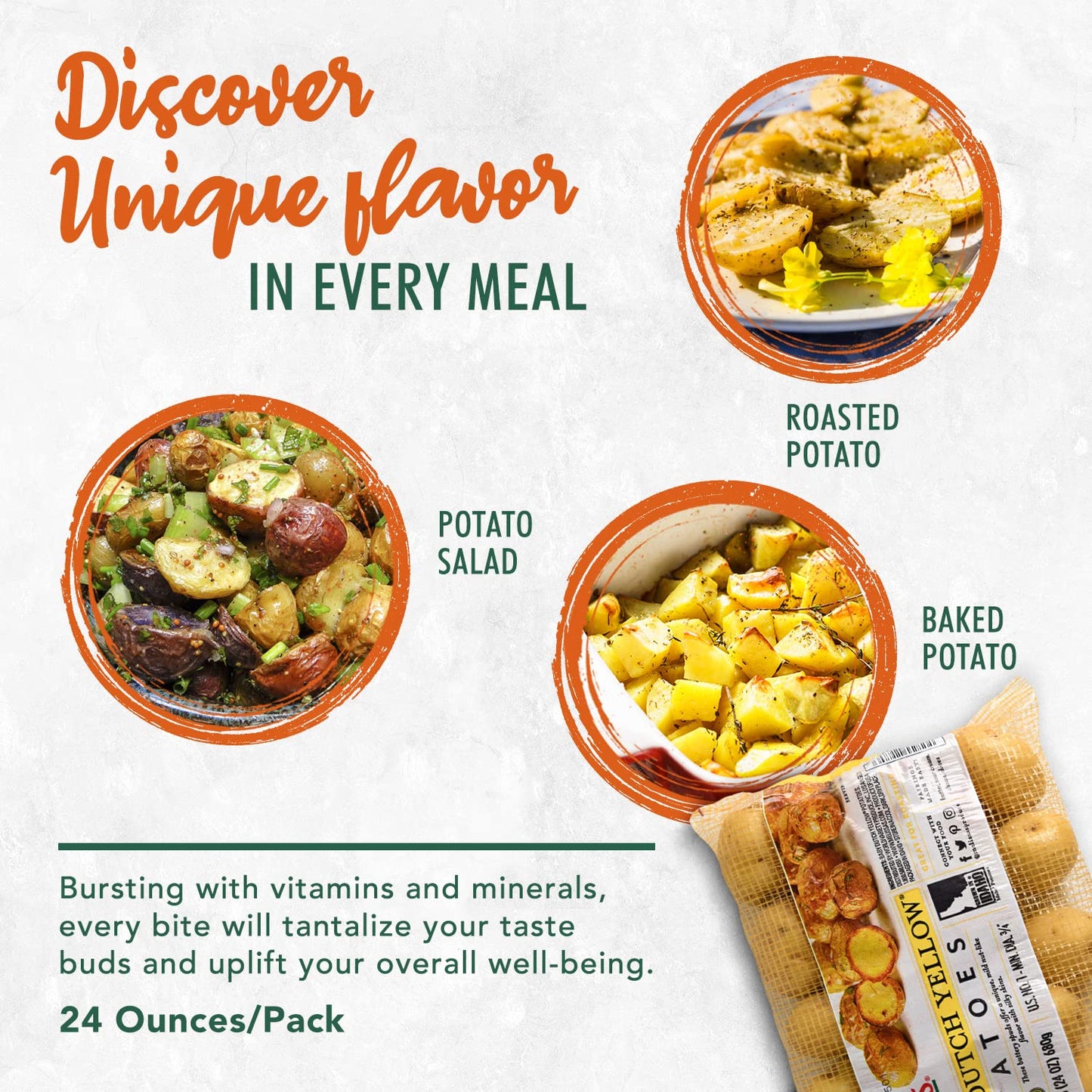 Melissa'S Baby Dutch Yellow Potatoes, Fresh Baby Potatoes, Year-Round Baby Dutch Yellow Potatoes In A Bag, 3Lbs (2X 1.5Lb Bags)