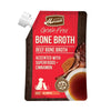 Merrick Grain Free Bone Broth, Enhanced Human Grade And Gluten Free Dog And Cat Food Topper Pouches, Beef - 16 Oz. Pouch