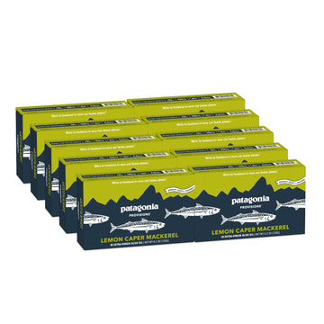 Patagonia Provisions Lemon Caper Wild Mackerel | Responsibly Sourced In Spain | 19G Protein & Gluten Free | 10-Pack