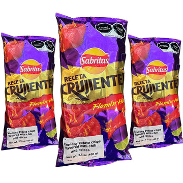 Sabritas - Visit Rancho Mix Store (Receta Crujiente Flamin' Hot), 1 Count (Pack Of 3)