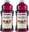 Kedem Sangria Soft Drink, 100% Pure Juice, 64 Fl Oz (Pack of 2), No Sugar or Artificial Coloring