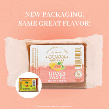 Guava Gourmet Guava Paste (4 Oz. Bar - 4 Pack), Fresh Guava Fruit Preserves, All- Natural, Non-Gmo, Vegan, Gluten And Cholestero