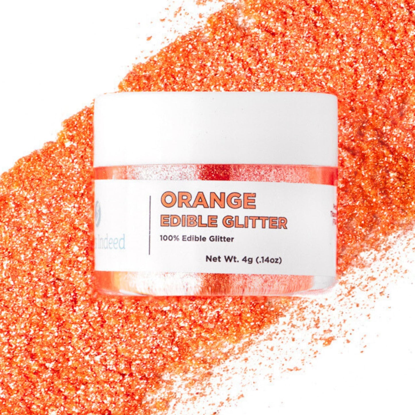 Sweets Indeed, Edible Glitter, Orange, Halloween, Perfect for Drinks, Cocktails, Beverages & Cake Decorating, Dessert Cake Toppe
