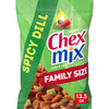Chex Mix Spicy Dill Savory Snack Mix Family Size Snack Bag 13.5 oz