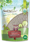 Food to Live - Organic White Chia Seeds, 2 Pounds - Whole, Raw, Kosher, Keto, Sirtfood, Vegan, Bulk. Rich in Omega 3, Omega 6, D