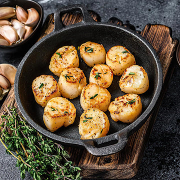 OCEANZEN:Premium Frozen Seafood Premium 10 to 20 Count Per Pound Dry Sea Scallops(5 LB)