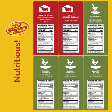 Kj Poultry Kosher Ready Meals - (6 Pack Divine Variety - Beef & Chicken) Prepared Entree Fully Cooked, Shelf Stable Microwave Dinner Travel Military Camping Emergency Survival Protein