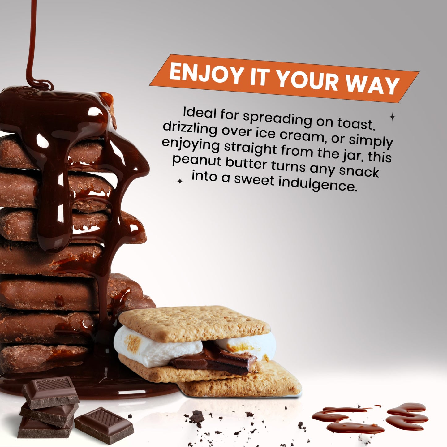 Rainbow Nut Butter, Smores Peanut Butter, Spread, Treat, Snack, Dessert, Chocolate Covered Graham Crackers, Marshmallow Creme, M