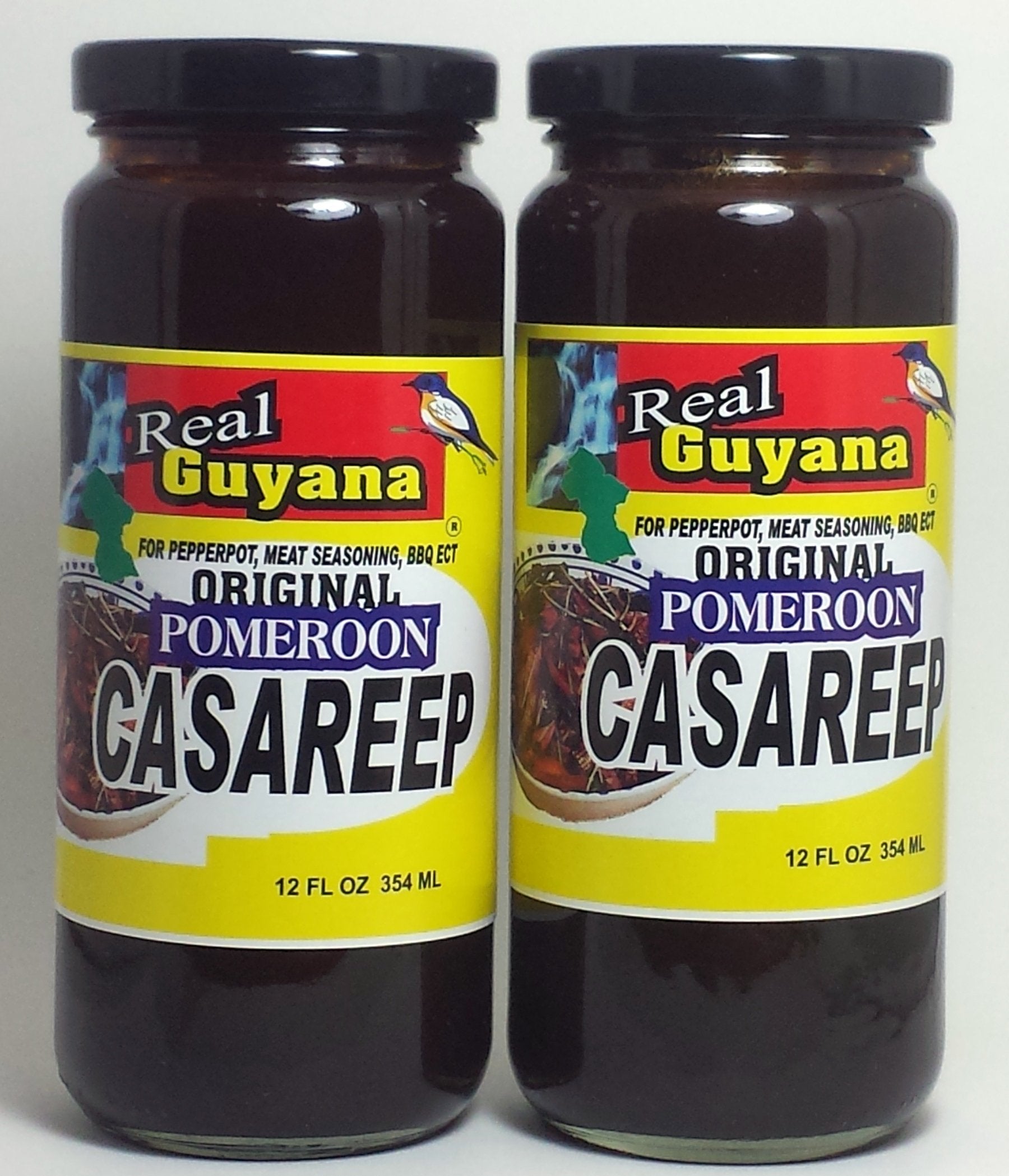 Real Guyana Original pomeroon Casareep - 12 oz (2-Pack)