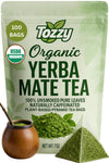 Tozzy Organic Yerba Mate Tea Unsmoked - 100 Count Plant-Based Pyramid Tea Bags