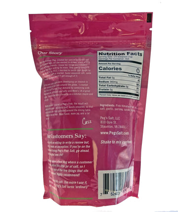 Peg'S Pink Salt - Gourmet Seasoning - All Purpose For Cooking - Salt With Herbs And Spices - No Msg - No Sugar - 16 Oz