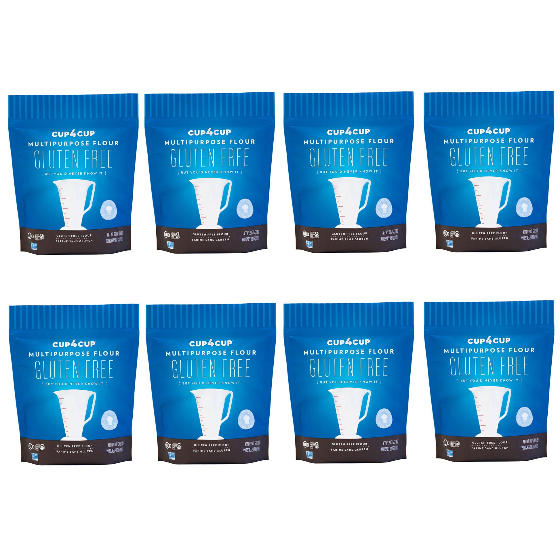 Cup4Cup Multipurpose Flour, 2 Pounds, Certified Gluten Free Flour, 1:1 All Purpose Flour Substitution, Non-GMO, Kosher, Made in